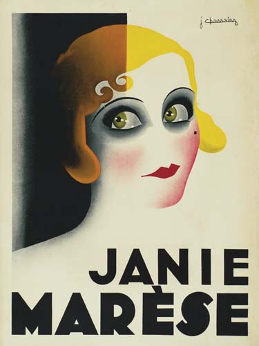JEAN CHASSAING JANIE MARESE. Circa 1928. 63x47 inches.